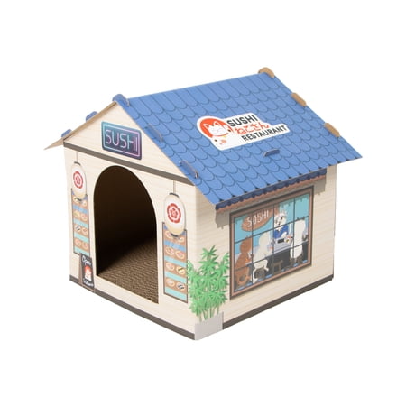 Kitty City Corrugated Cat Sushi Restaurant Scratch House