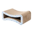 thumbnail image 1 of Kitty City Durable Cat Print Corrugated Cardboard Lounge Scratching Pad, O/S, 1 of 9