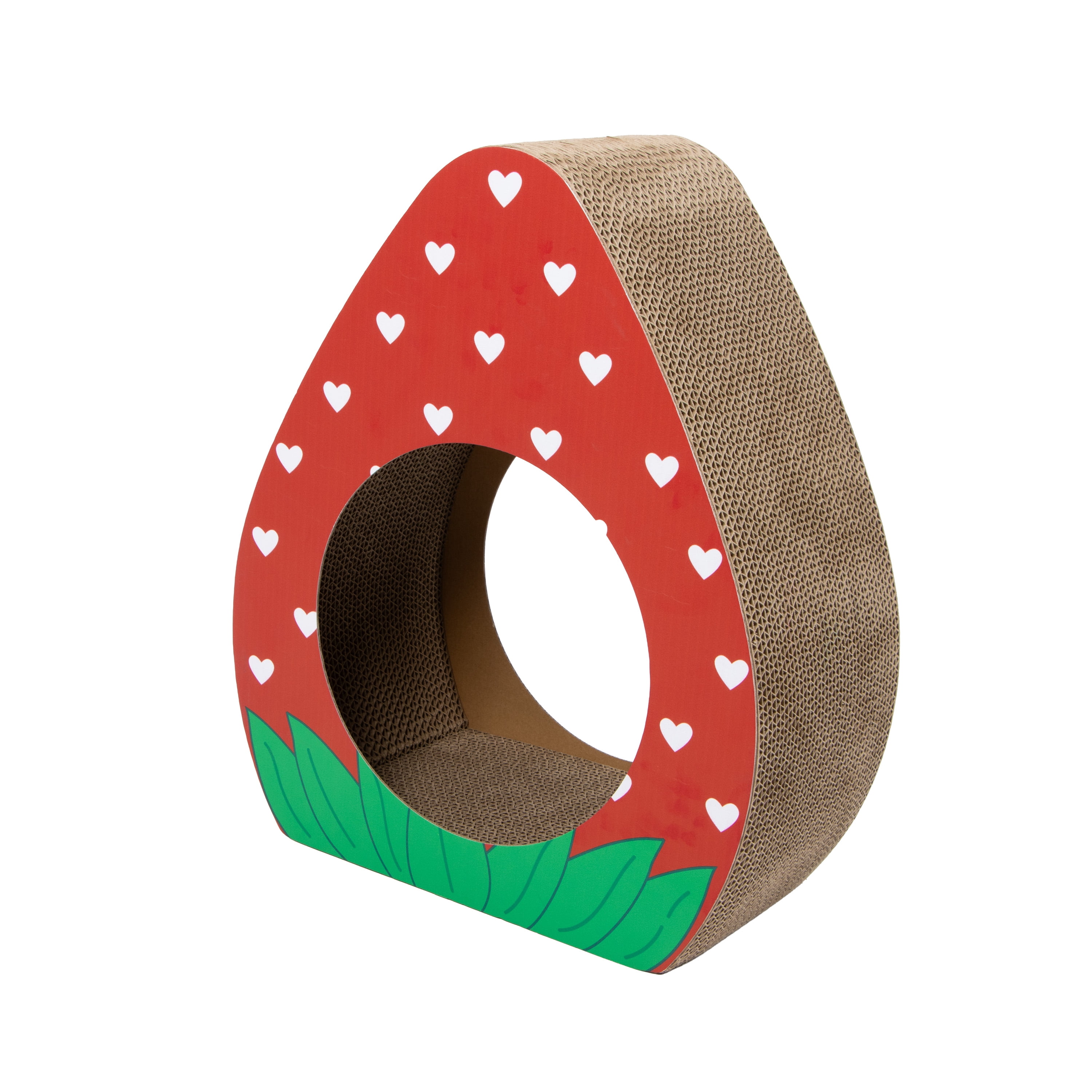 Kitty City Durable Strawberry Corrugated Cardbaord Cat Scratching Pad,O/S