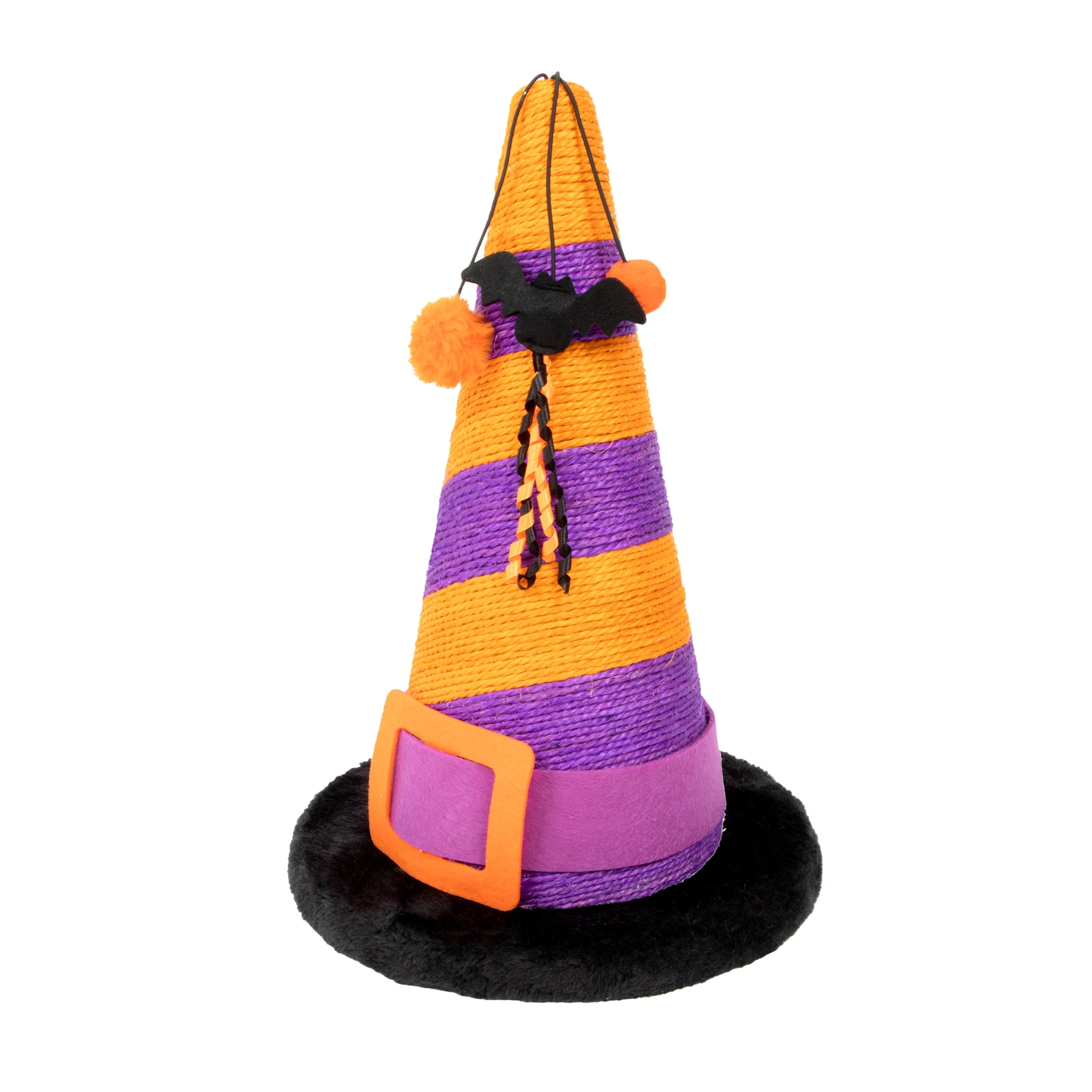 Kitty City Halloween Witch Hat Cat Scratching Post, Multicolored, One Size