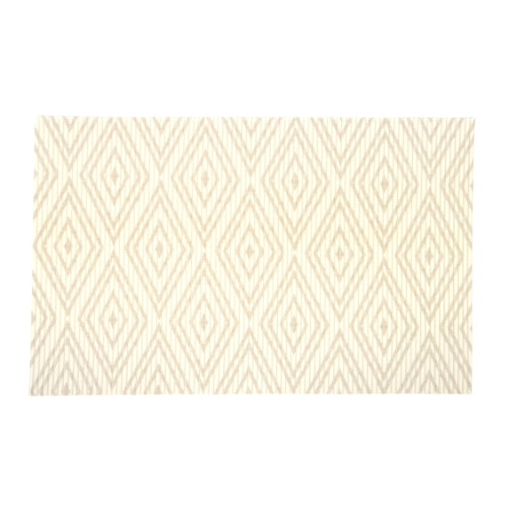 Kitty City Large Water Resistant Cat Litter Foam Mat, Tan Diamond Print, 35 x 23"