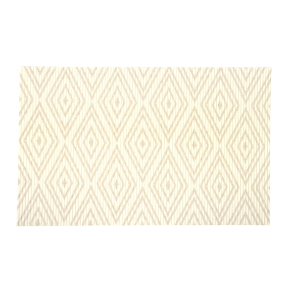 Kitty City Large Water Resistant Cat Litter Foam Mat, Tan Diamond Print, 35 x 23"