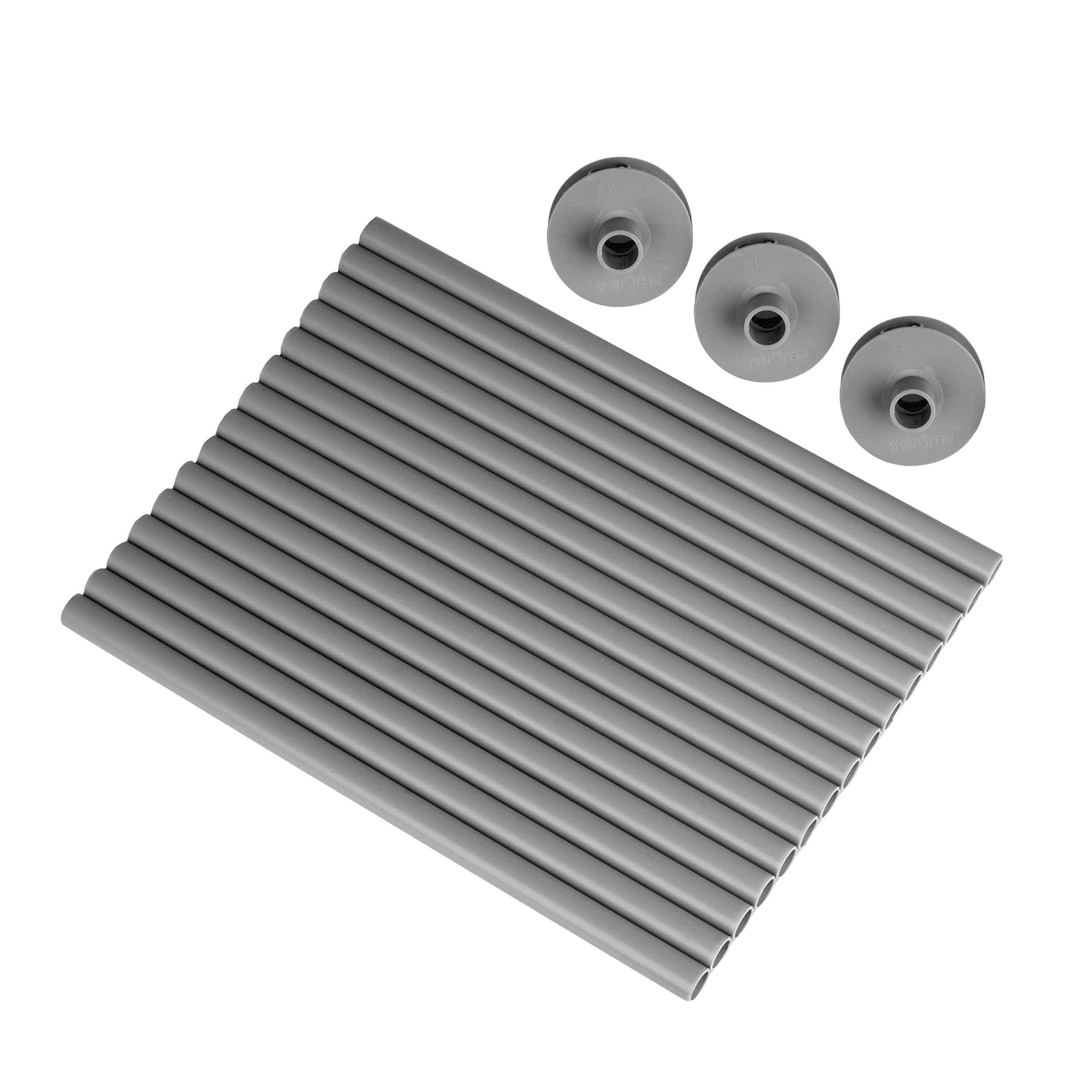Gray Durable Nylon Mesh Outdoor Cat House Pipes and Joints