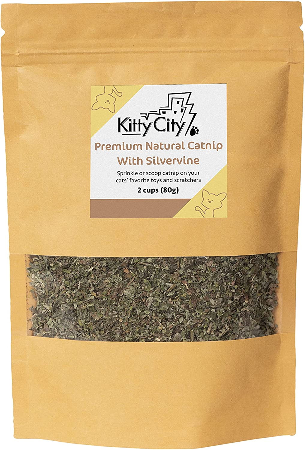Kitty City Premium Natural Catnip with Silvervine bag