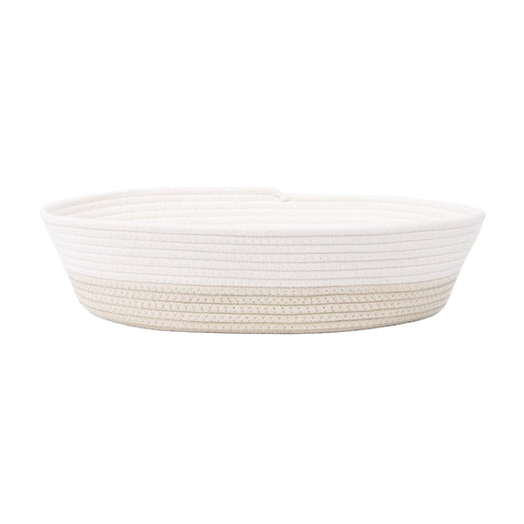 Kitty City Woven Cat Bed, Polyester and Cotton Rope Bed with Washable Cushion, Tan, One Size