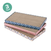 Kitty City XL Corrugated Cardboard Cat Scratching Pads, Assorted Prints, 3-Pack, Multicolored, One Size