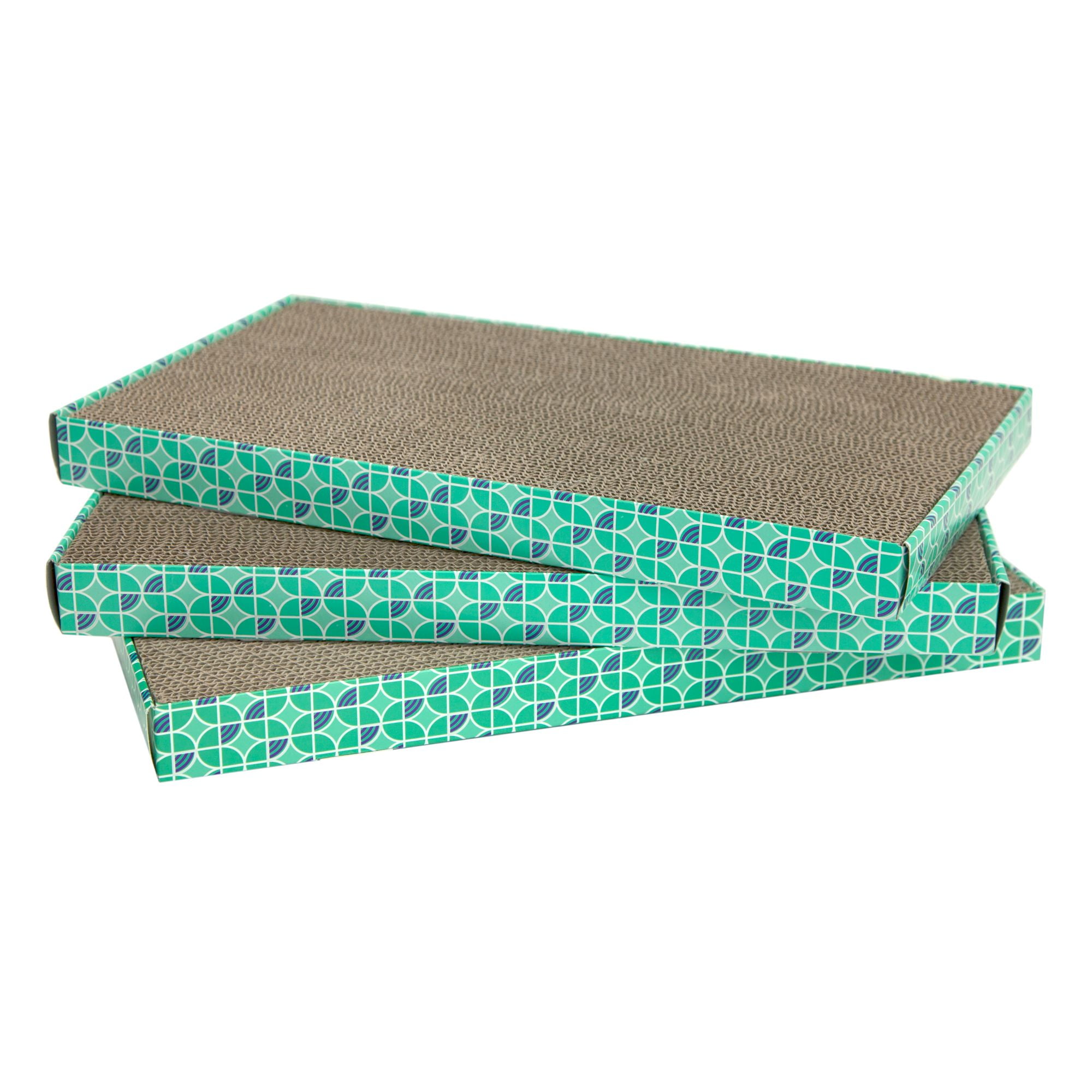 Kitty City XL Wide 3 Pack Corrugated Cat Scratching Pads Kitty City XL Wide 3 Pack Corrugated Cat Scratching Pads