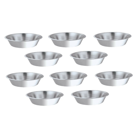 Kitty Cup Cat Dish Kitten Feeding Pan Bowl Low Height Shallow 6" 14 oz Capacity (10 dishes)