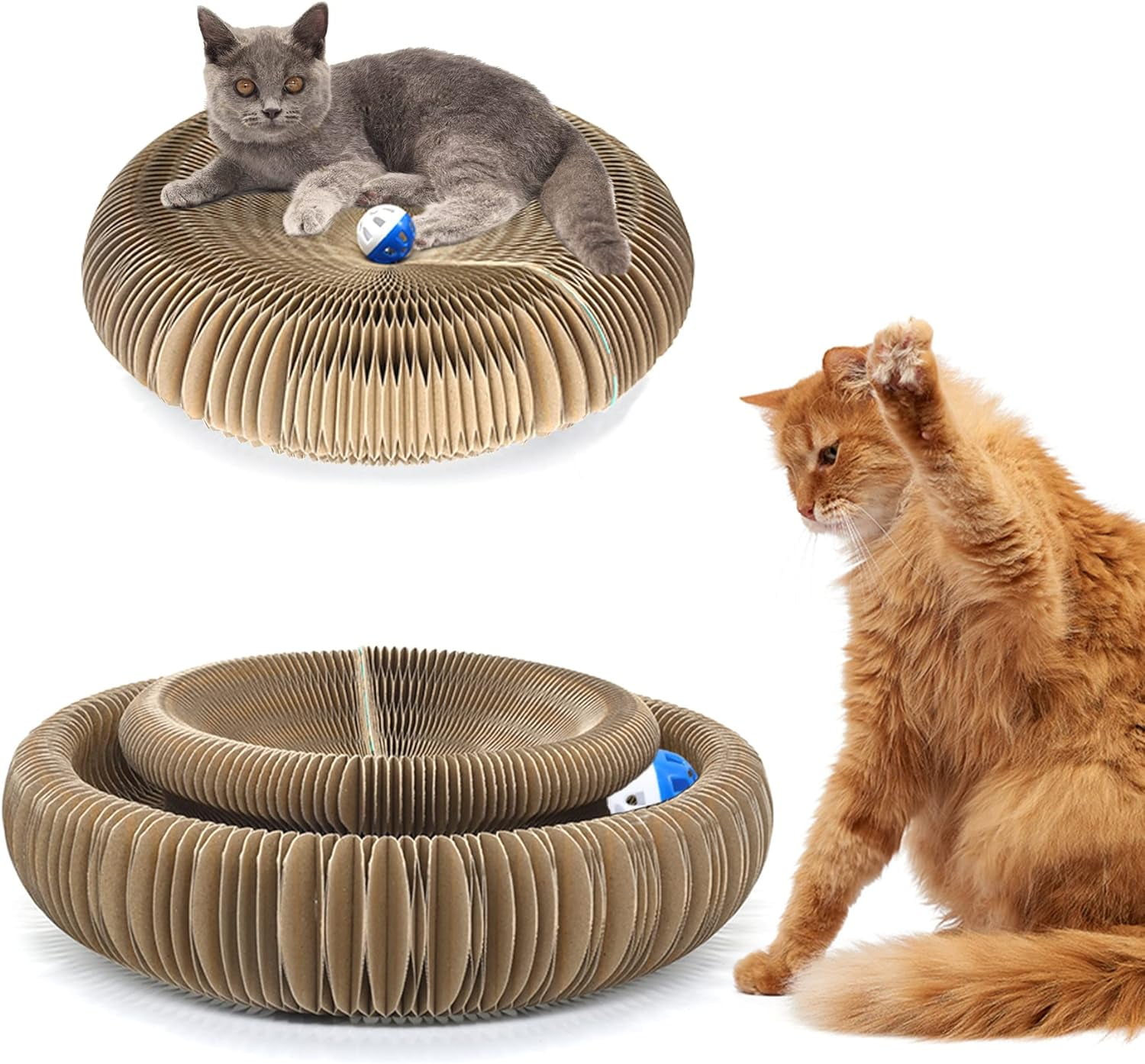 JQTOP Kat Speelgoed Voor Indoor Magic Orgel Kat Krassen Board Interactieve Scratch Pad Kat Speelgoed Met Speelgoed Bell Bal Kattenkruid Kat Speelgoed