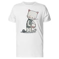 thumbnail image 1 of Kitty Dad With Son Beach Tee Men's -Image by Shutterstock, 1 of 2