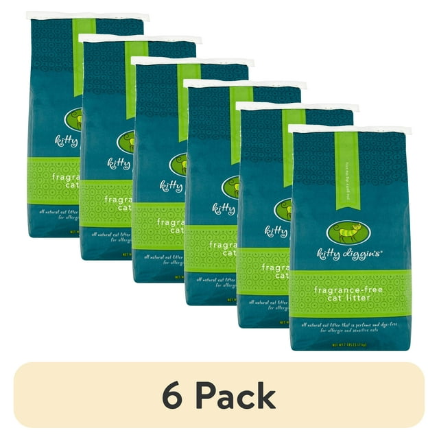 (6 pack) Kitty Diggin's FragranceFree Cat Litter, 7 Lbs