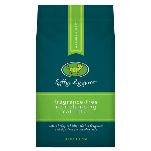 Kitty Diggin's Fragrance-Free Cat Litter - 6 Pack, 7 Lbs Each