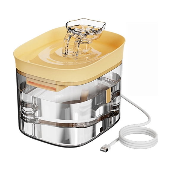 Kitty Drinking Waterer Quiet Automatic Pet Water Dispenser Large Capacity Circulating Drinking Station for Felines Dogs Indoor
