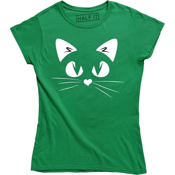Kitty Face Joke Humor Animal Cat Lover Funny Cute Pocket Womens T-Shirt