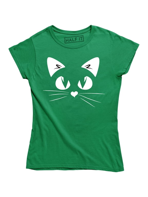 Kitty Face Joke Humor Animal Cat Lover Funny Cute Pocket Womens T-Shirt