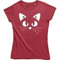 thumbnail image 1 of Kitty Face Joke Humor Animal Cat Lover Funny Cute Pocket Womens T-Shirt, 1 of 4