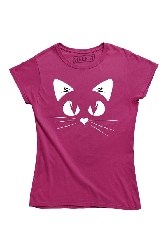 Kitty Face Joke Humor Animal Cat Lover Funny Cute Pocket Womens T-Shirt