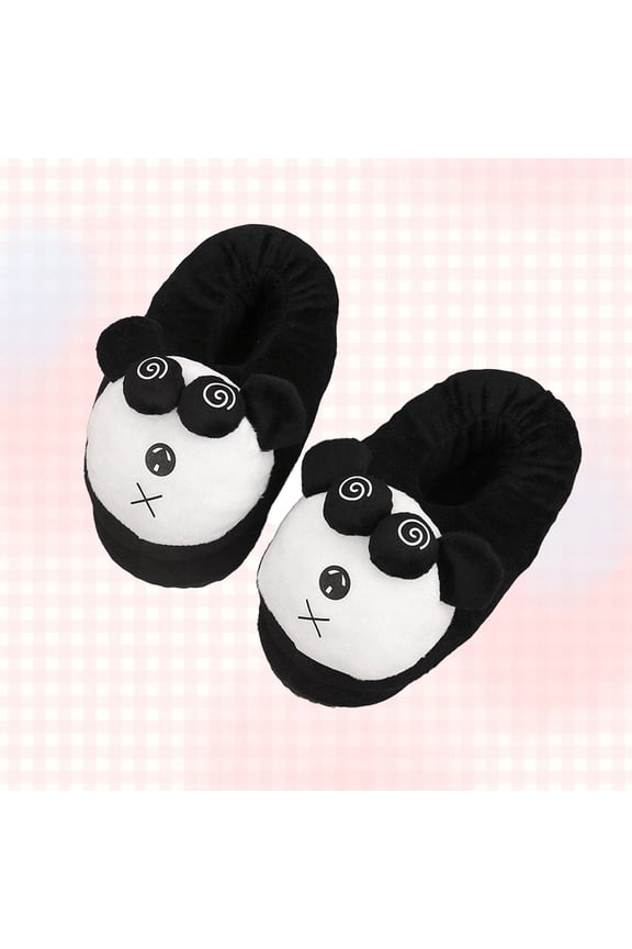 Kitty Fuzzy Slippers Women's Indoor House Shoes With Memory Foam Plush And Cute Slippers Women Black One Size