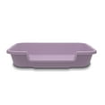 Kitty Go Here Senior Cat Litter Box, Easy Clean Indoor Tray, Lavender