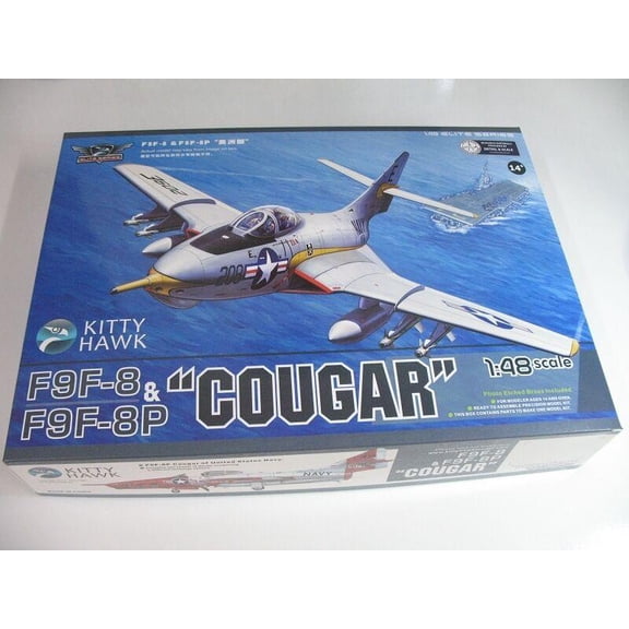 Kitty Hawk 1/48 F9F-8 & F9F-8P Cougar - KH80127 New Model Kit