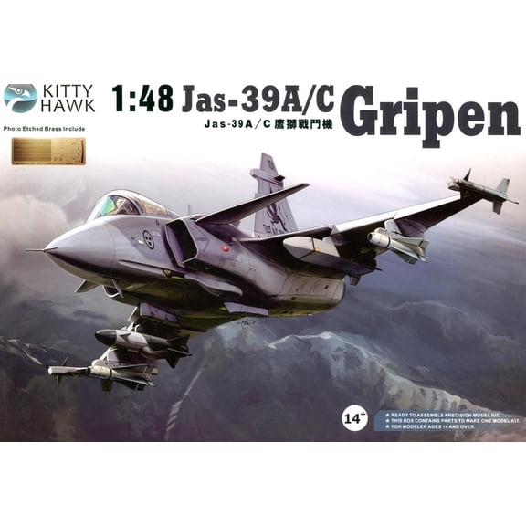 Kitty Hawk 80117 1/48 Saab JAS 39A/C Gripen Model Kit