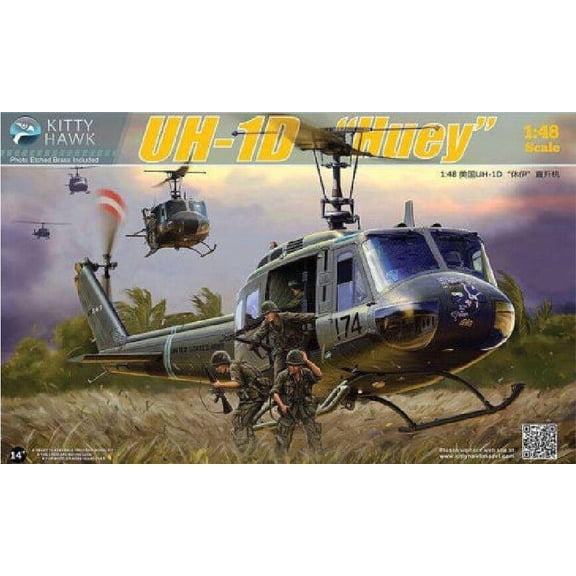 Kitty Hawk KH80154 1/48 Scale UH-1D "Huey" Model Kit