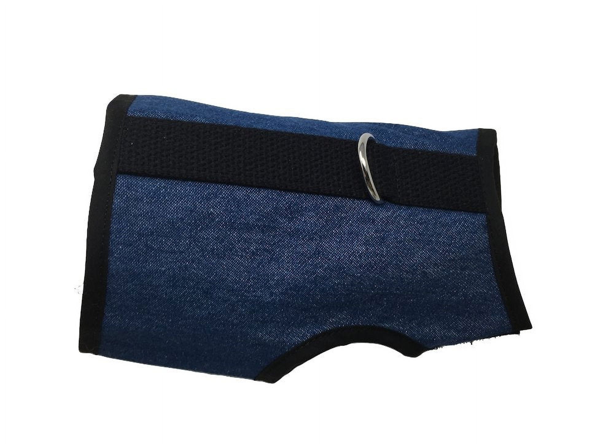 Kitty Holster Cat Harness (Made in USA) Color: Denim Blue, Size: XL