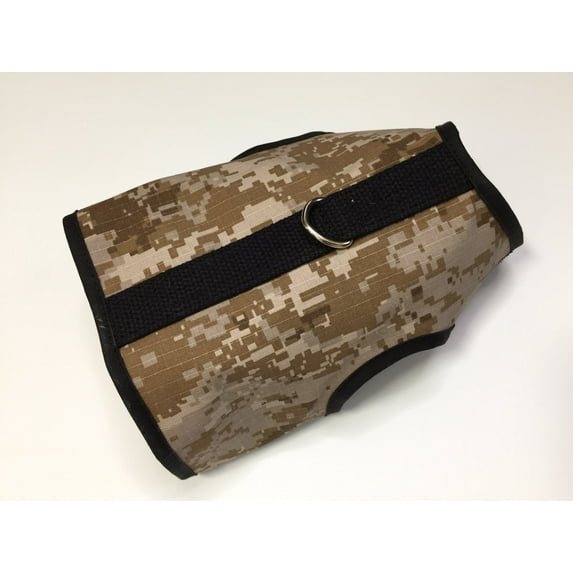 Kitty Holster Cat Harness (Made in USA) Color: Desert Tan Camo, Size: S/M