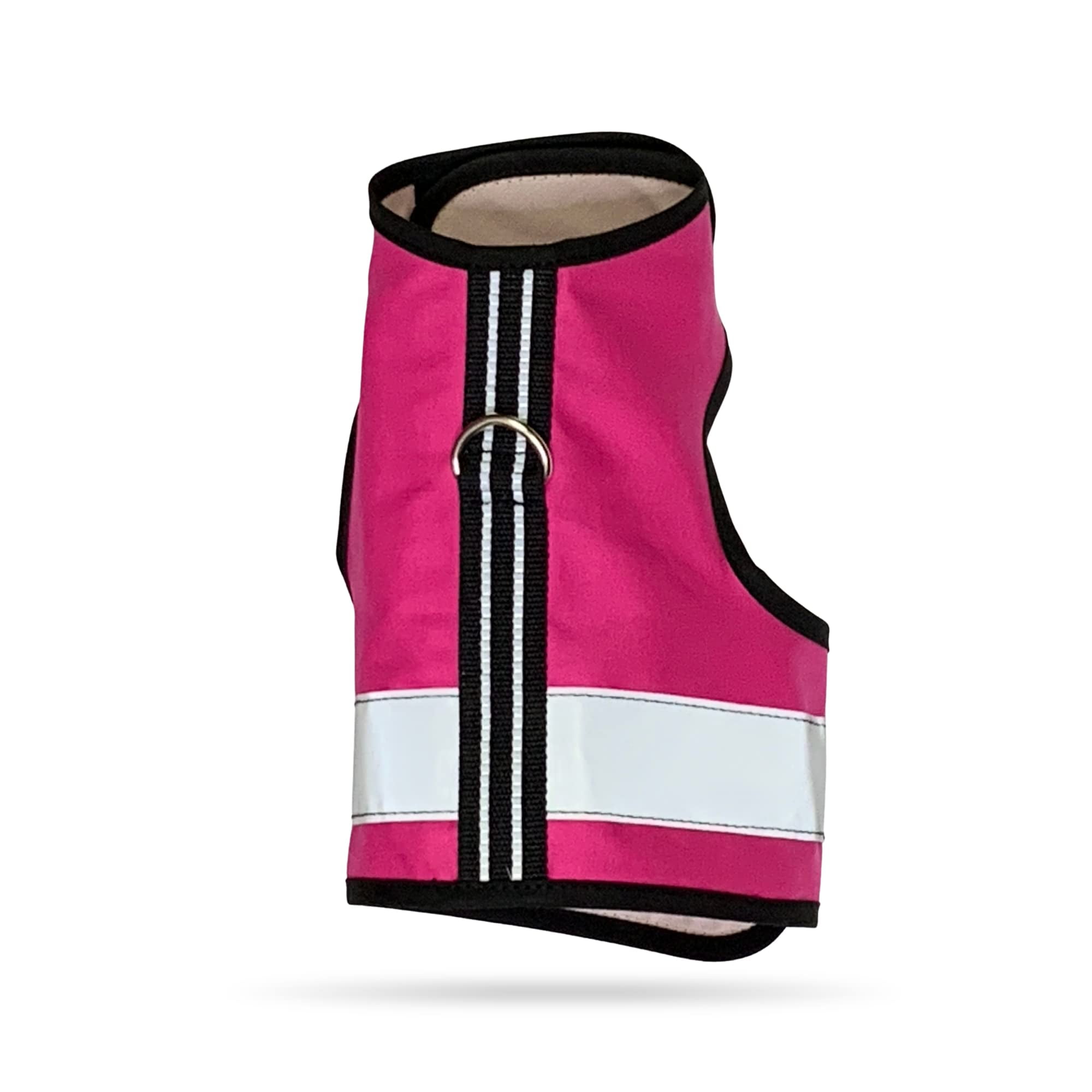 Kitty Holster Reflective Safety Harness (Made in USA) Color: Flamingo Pink, Size: XL