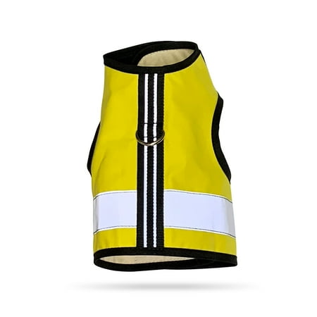 Kitty Holster Reflective Safety Harness (Made in USA) Color: Sunshine Yellow, Size: S/M