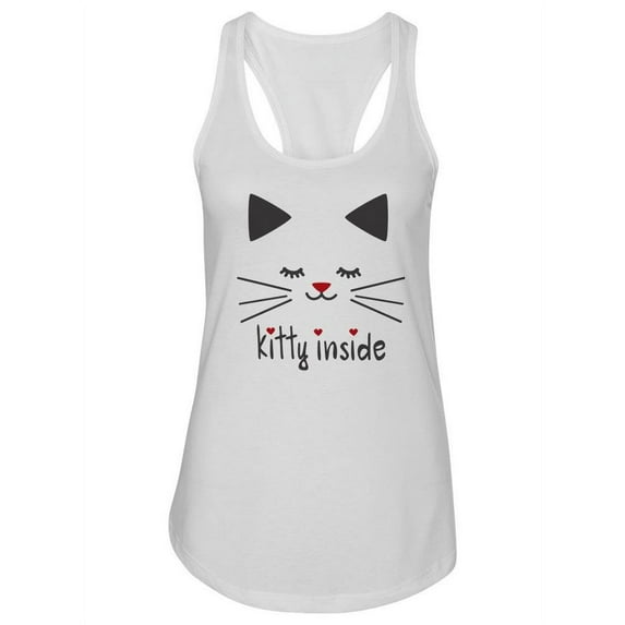 Kitty Inside Cute Design Tank Women -Image by Shutterstock, Female x-Large