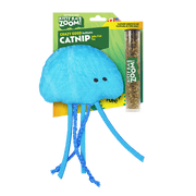 Kitty Ka-Zoom Jelly Fish High Potency Refillable Plush Catnip Cat Toy