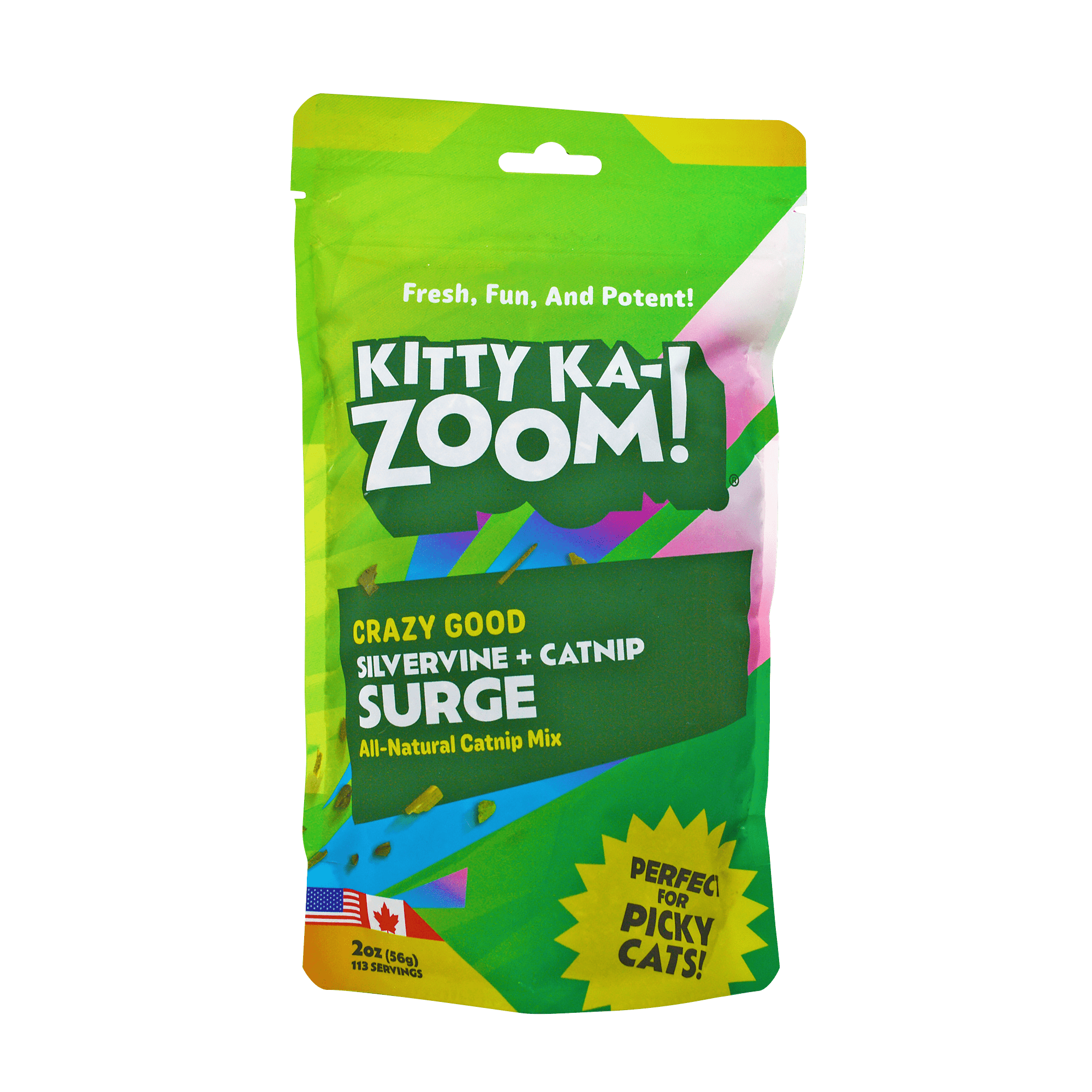 Kitty Ka-Zoom Silvervine Surge High Potency Hand-Harvested Catnip
