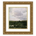 thumbnail image 1 of Kitty Kielland 15x17 Gold Ornate Wood Frame and Double Matted Museum Art Print Titled - Peat Bog that Jaren (1882), 1 of 4