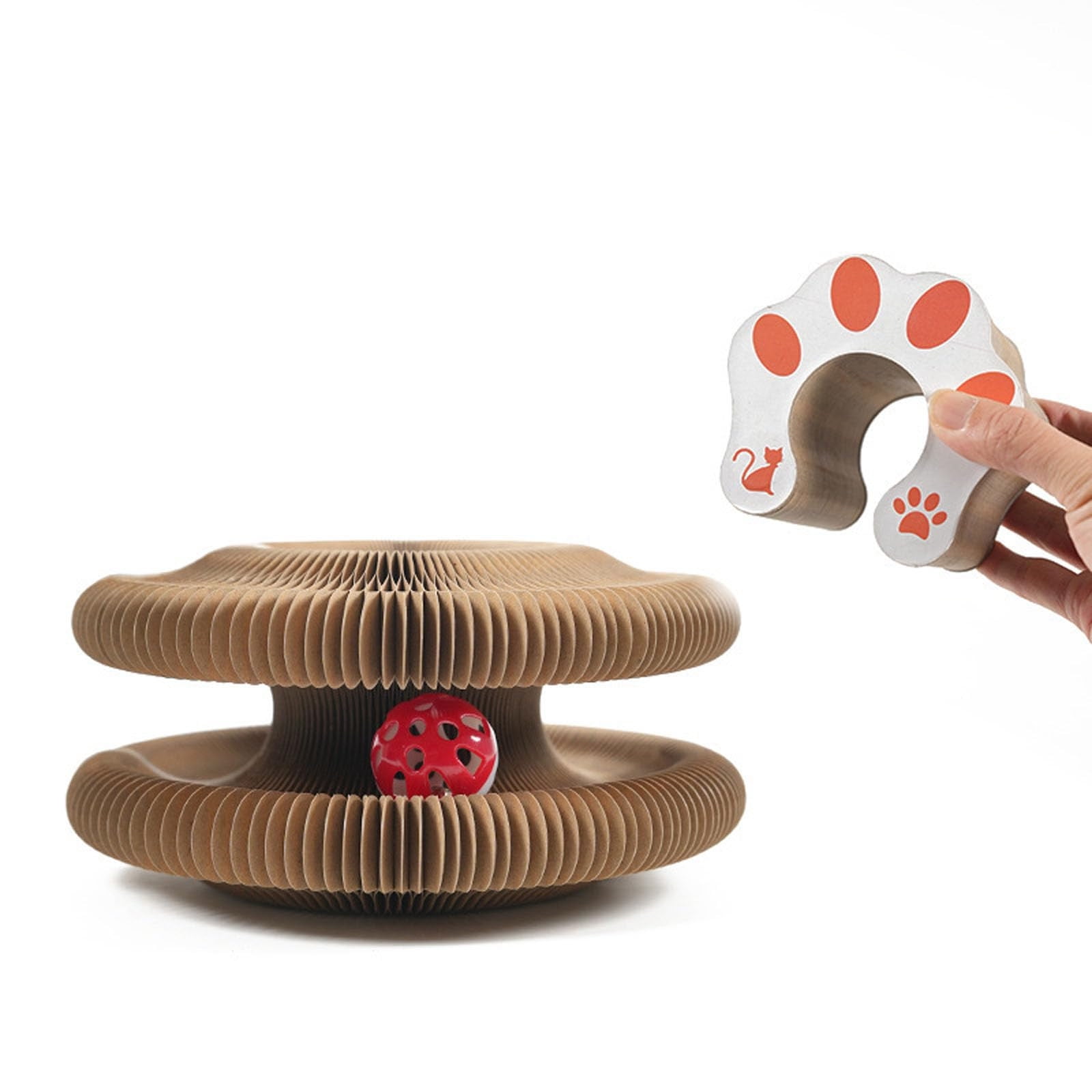 Kitty Kurlz Cat Toy, Cat Accordion Toy, Accordion Cat Toy