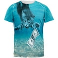 thumbnail image 1 of Kitty Nevermind Cat Parody All Over Adult T-Shirt - Small, 1 of 2
