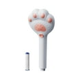 thumbnail image 1 of Kitty Paw Showerhead Handheld - 3-Mode Rain, Mist, and Mixed, Air-Boosted Pressure, Silicone Nozzles, Built-in 5 Micron Filter, Plastic Bath Shower Head, 1 of 6
