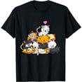 thumbnail image 1 of Kitty Pile Cats Anime Kawaii Neko Gift Women Girls T-Shirt, 1 of 3