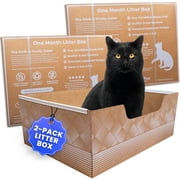 Kitty Poo Club Disposable Litter Box Twin Pack Made in The USA