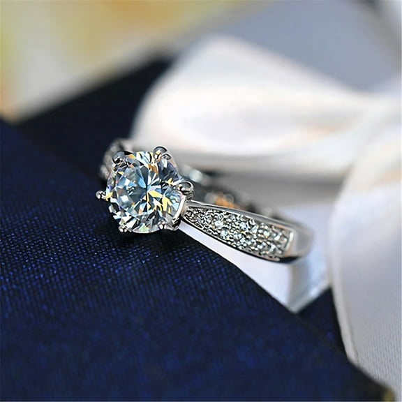 Kitty Ring, Gaqring Dainty 925 Silver Stacking Rings, Pet Wrap Statement Ring for Women with Zirconia Stones