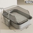 thumbnail image 1 of Kitty Sandbox Cat Litter Box Semi-enclosed Splashproof Cat Tray Cat Toilet Cleaning Basin Supplies Pet Toilet Kitten Tray Bedpan, 1 of 5