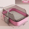 thumbnail image 1 of Kitty Sandbox Cat Litter Box Semi-enclosed Splashproof Cat Tray Cat Toilet Cleaning Basin Supplies Pet Toilet Kitten Tray Bedpan, 1 of 5