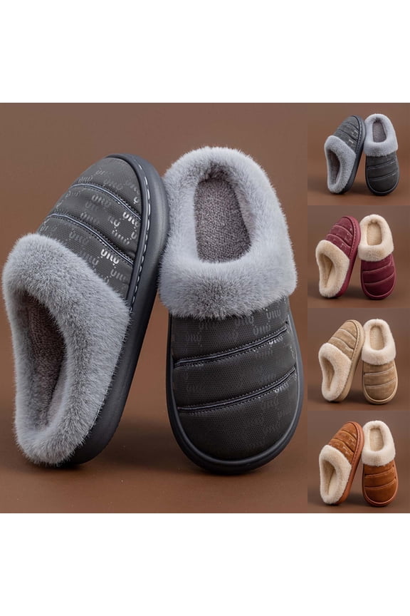 Kitty Slippers Women Plush Memory Foam House Slippers Closed Toe Shoes With Non Slip Sole Cozy Warm Fuzzy Home Shoes Red 45