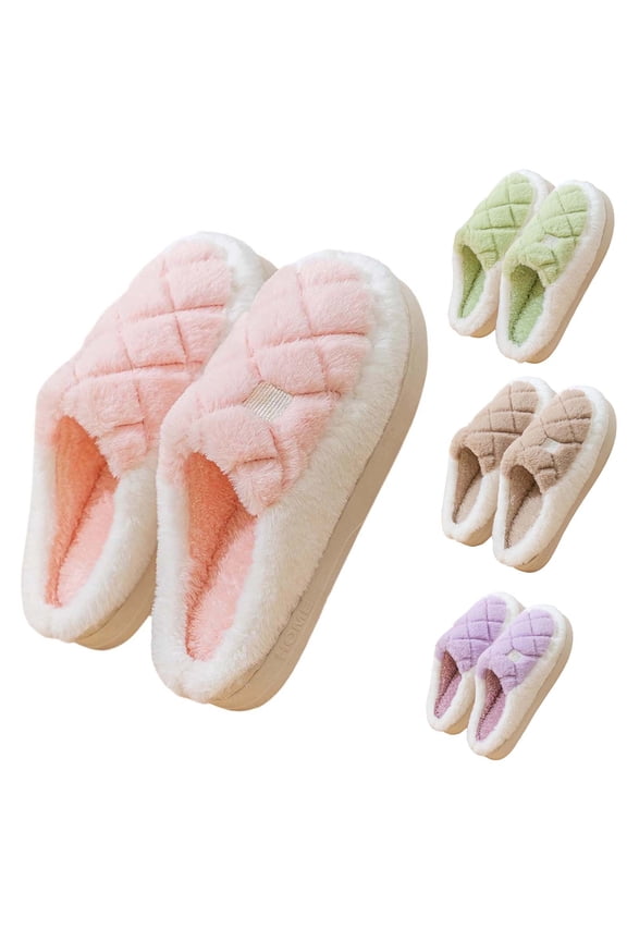 Kitty Slippers Women's Comfort Memory Foam House Slippers Plush Lining Bedroom Shoes Indoor Outdoor Purple 40