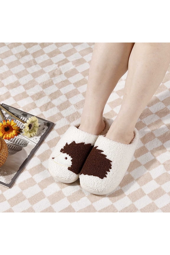 Kitty Slippers Women's Comfort Memory Foam House Slippers Plush Lining Bedroom Shoes Indoor Outdoor White 41