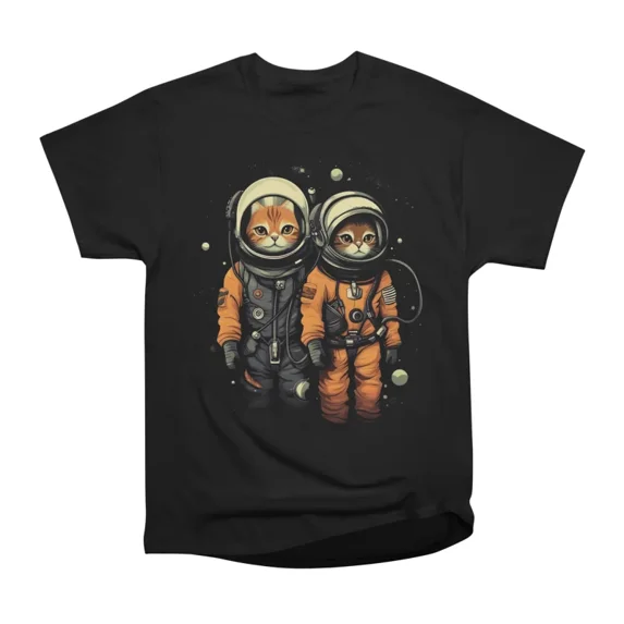 Kitty Space Travel T-Shirt Tee Gift For Him Merch For Her Apparel For Friend