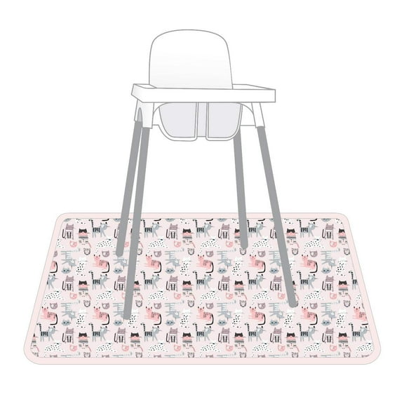 Kitty Splash Mat - A Waterproof Catch-All for Highchair Spills and More!