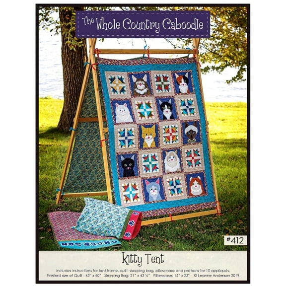 Kitty Tent Quilt Pattern by The Whole Country Caboodle