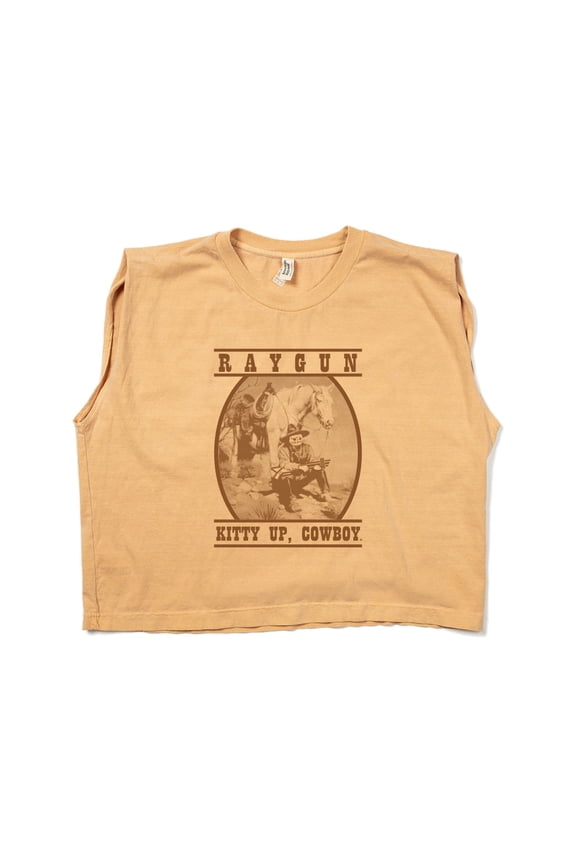 Kitty Up Muscle Crop Top Graphic Tee TShirt Gift