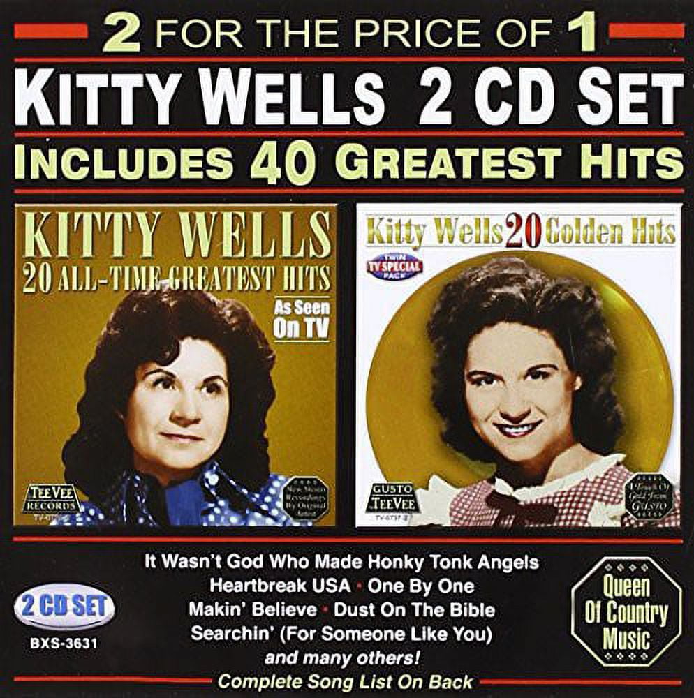 INTL MARKETING GROUP Kitty Wells - 40 Greatest Hits - Music & Performance - CD